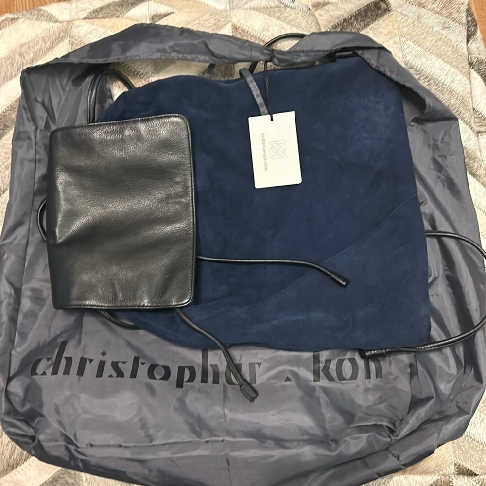 Suede Backpack - image 7